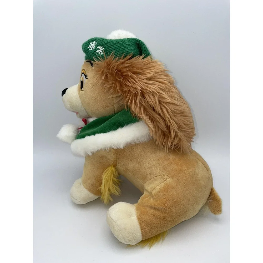 Disney Store Lady and The Tramp Dog Christmas Holiday Plush 11